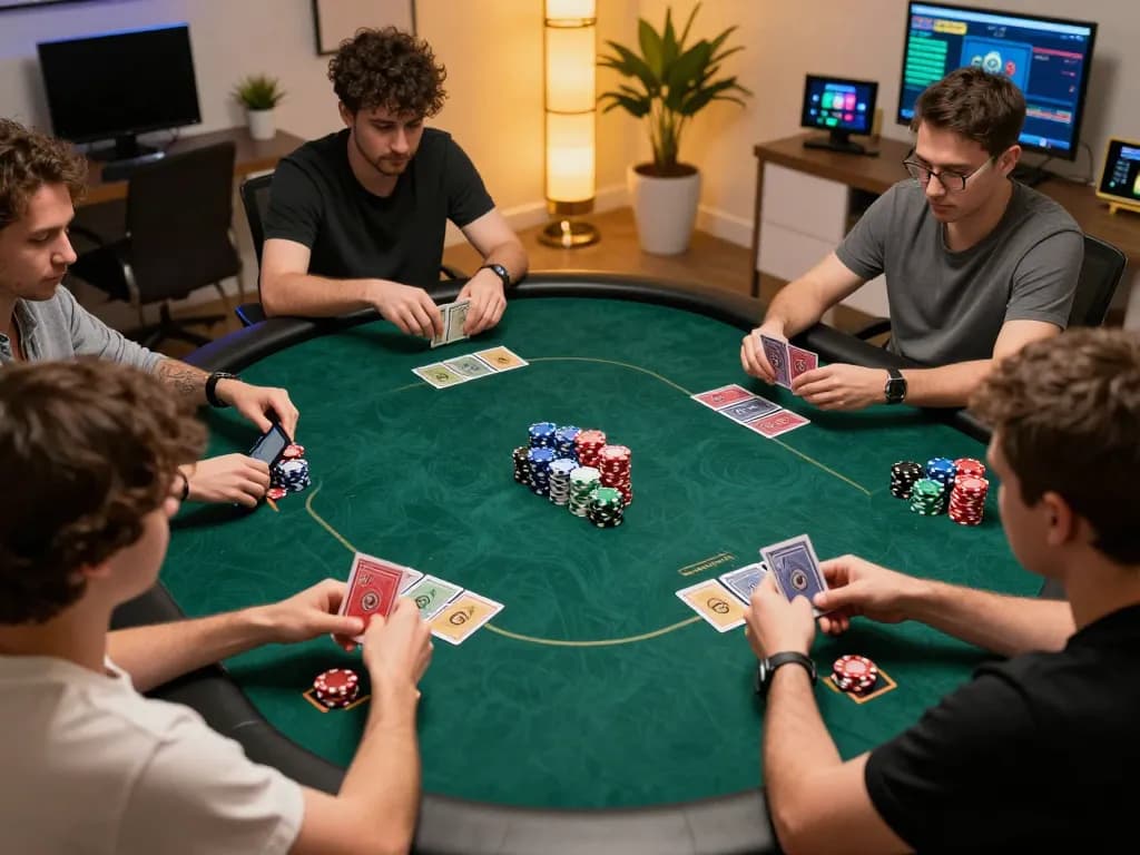 Experience the thrill of winning in poker at TR88 with players engaged in competition.