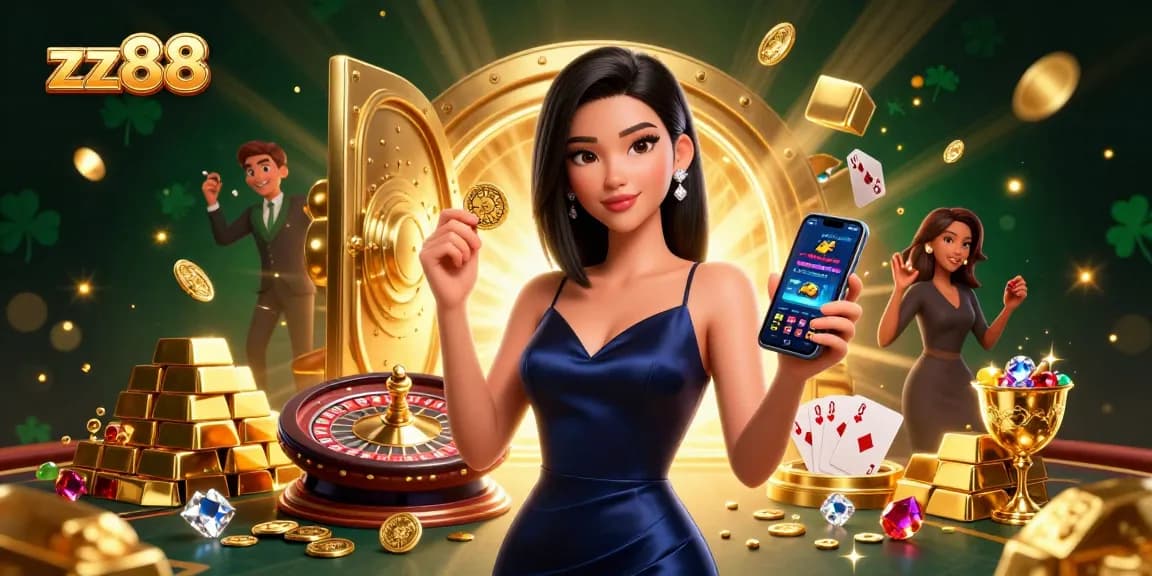 Experience thrilling gaming at zx88 with a confident player showcasing the casino app.