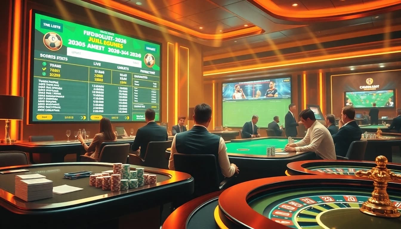 Place bets on Judi Bola Piala Dunia while enjoying a lively casino atmosphere.