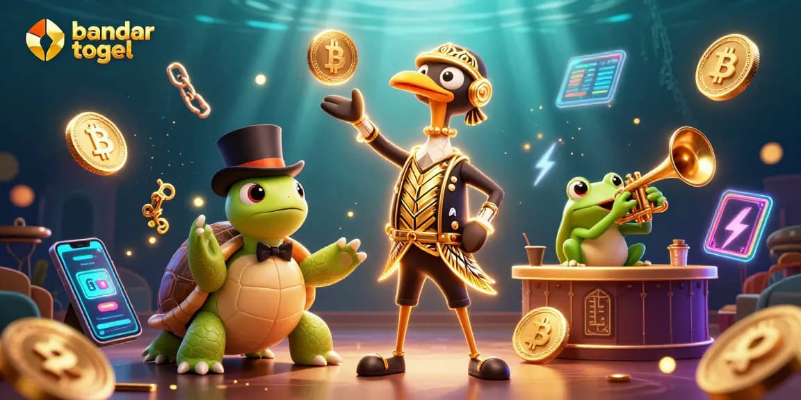 Engage with bandar togel in a vibrant 3D illustration bursting with dynamic casino elements.