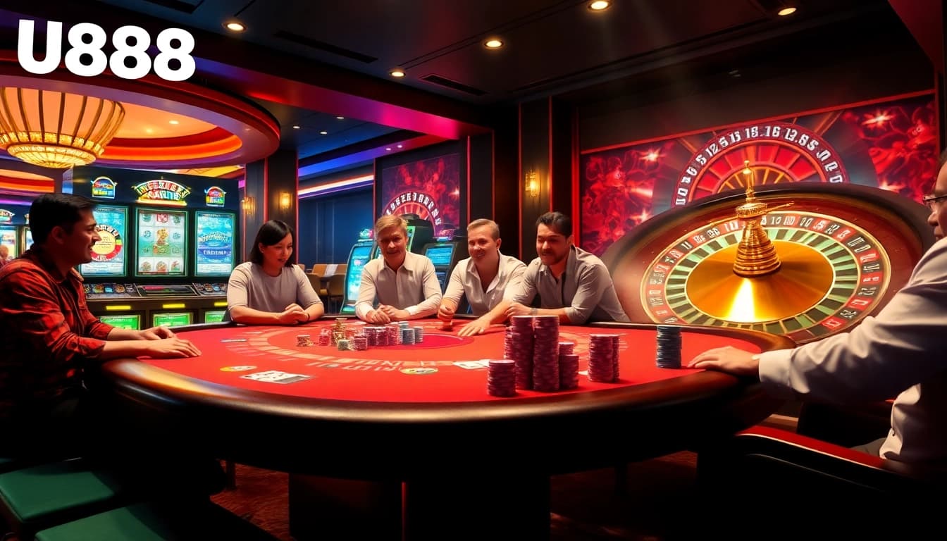 Experience thrilling moments at u888 with vibrant casino games and live action tables.