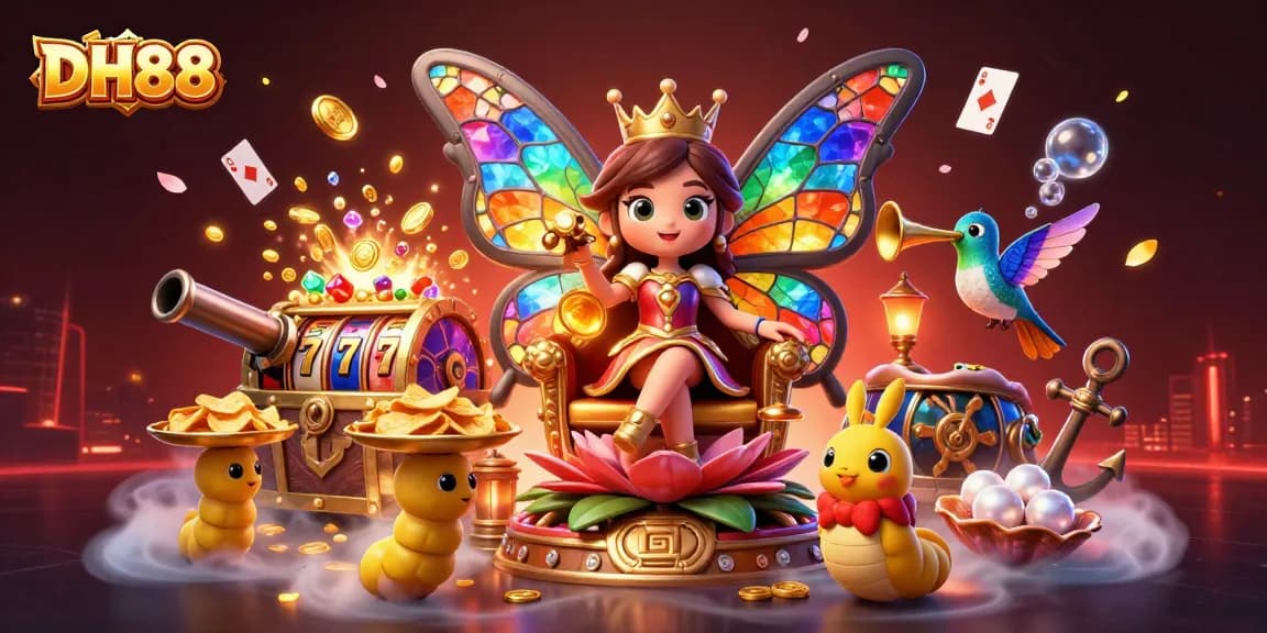 Engage in exciting slots and jackpots at DH88 with a vibrant, captivating digital casino scene.