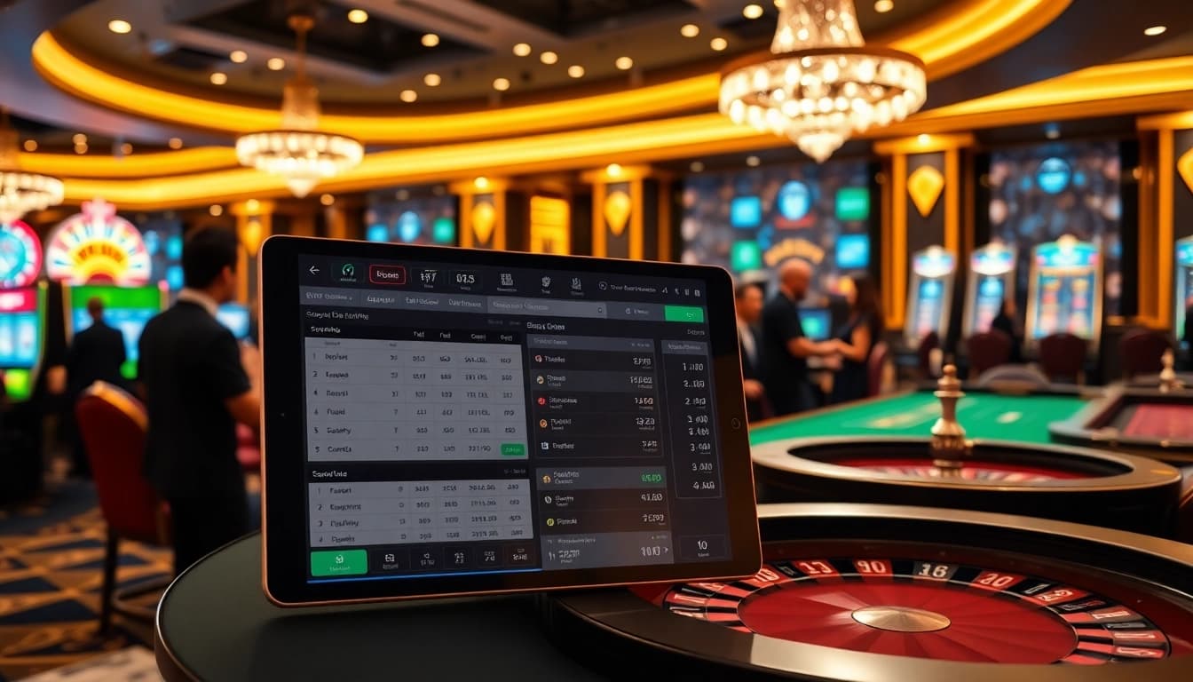 NA777 offers an exciting online gambling experience with dealers at vibrant casino tables and interactive gameplay.