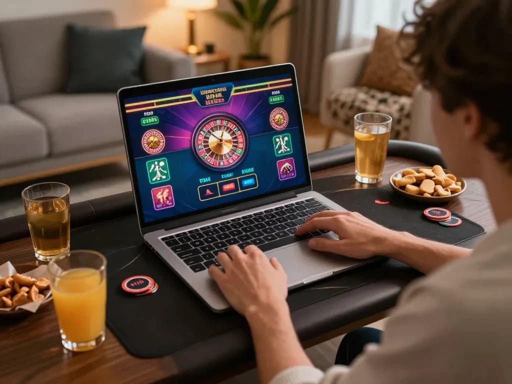 Engaging online gaming moment showcasing casino bonus utan svensk licens on vibrant roulette interface