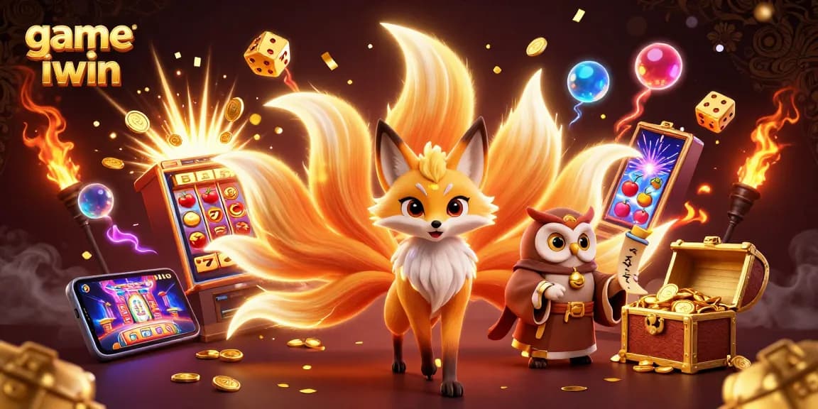 Experience the excitement of game iwin with vibrant characters and casino elements in a thrilling 3D illustration.