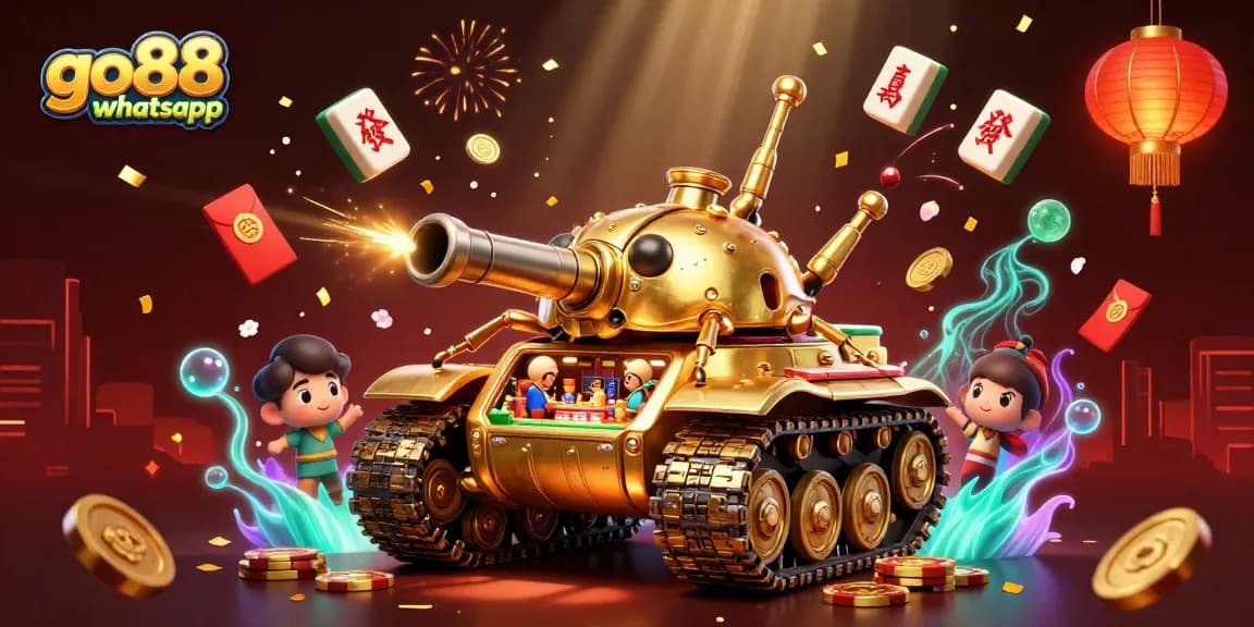 Exciting go88 whatsapp gaming experience with a vibrant and engaging casino scene filled with animated elements.