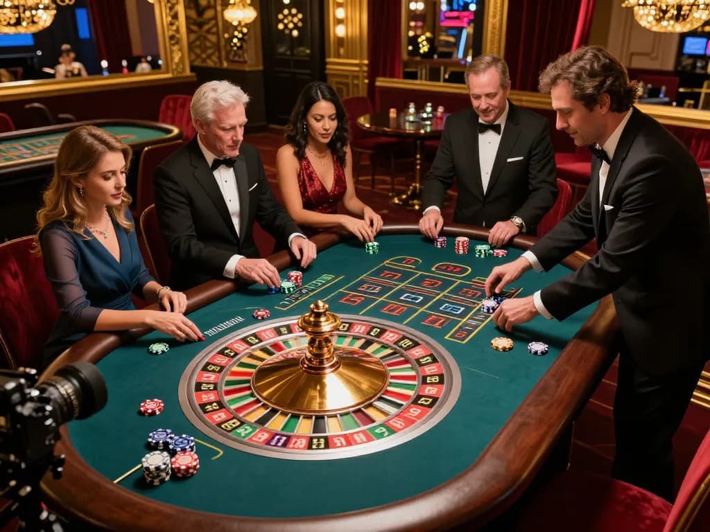 Experience excitement at the roulette table with dash88 as players make thrilling bets.