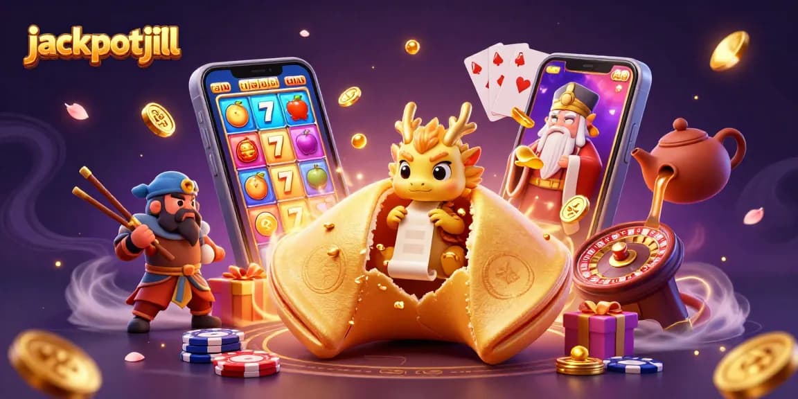 Experience exhilarating wins at jackpotjill with an enchanting 3D casino scene filled with vivid gaming elements.