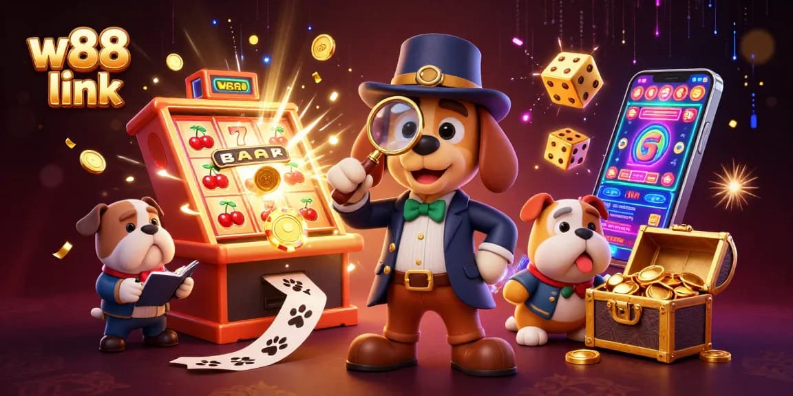 Engage with w88 link while exploring a dynamic 3D casino scene filled with thrilling elements.