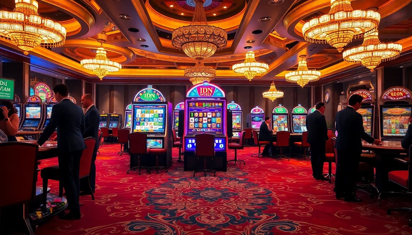 Experience the thrill of winning at idnslot with vibrant casino elements.