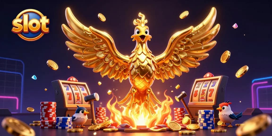 Spin the reels and win with slot machine jackpots in this vibrant casino scene.