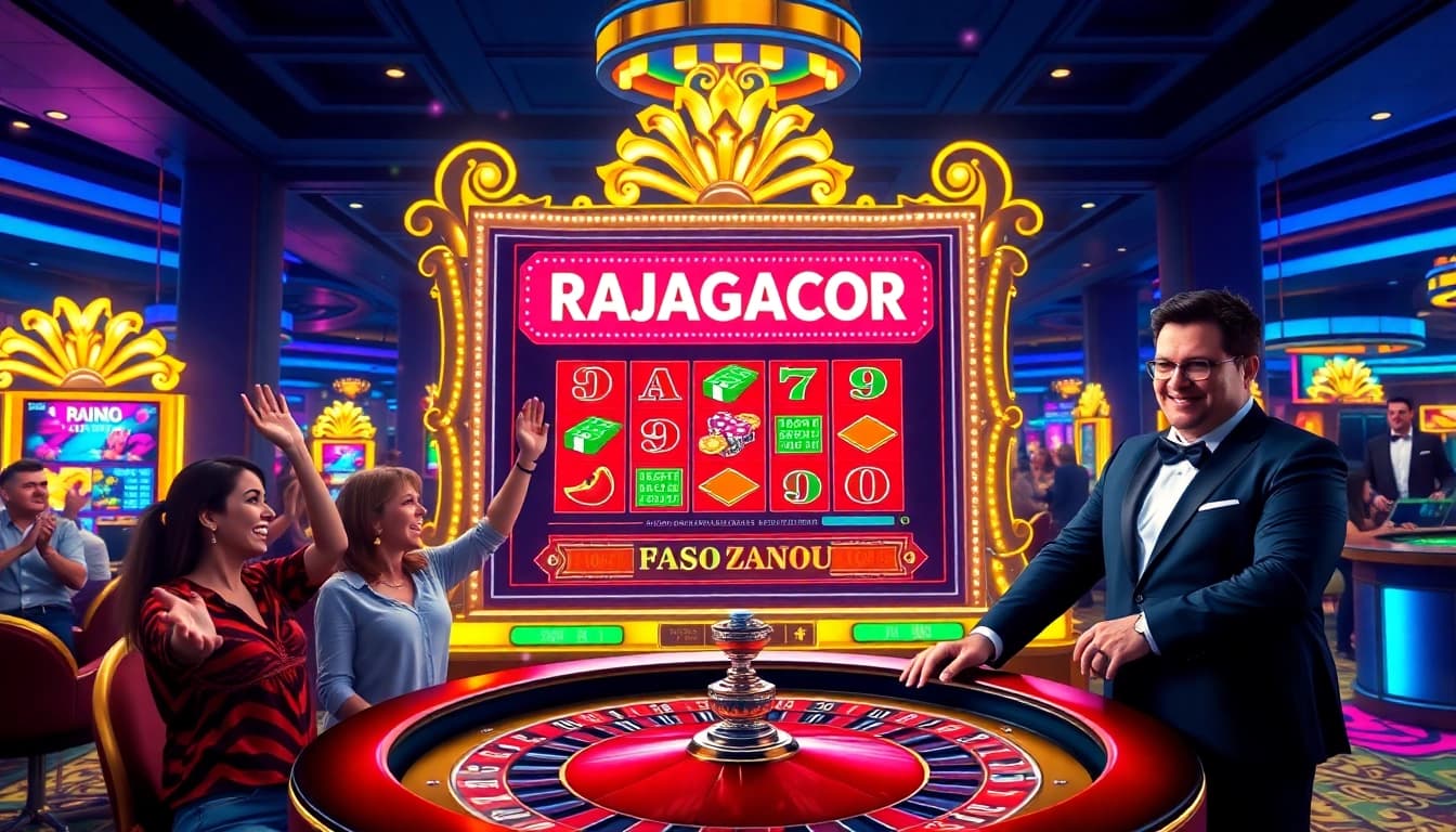 Experience excitement at RAJAGACOR with vibrant slot machines and engaging gameplay.