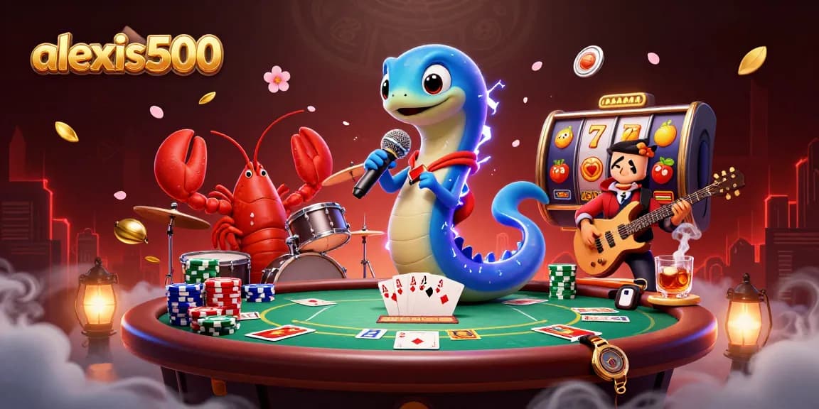 Experience vibrant gaming at alexis500 with a dynamic underwater casino scene featuring slot elements.