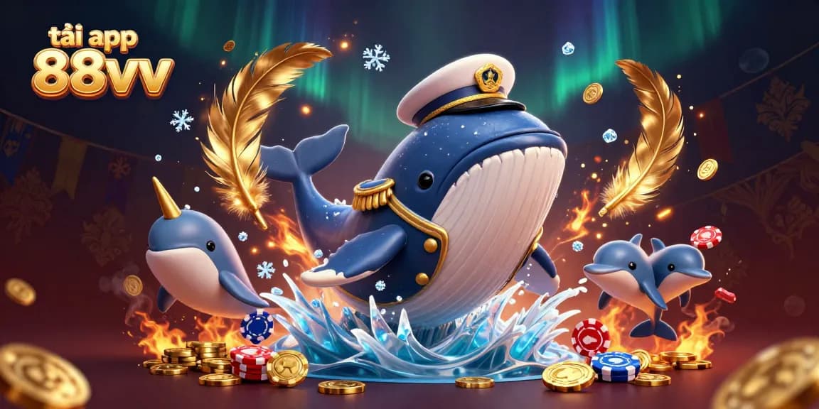 Engage in thrilling gaming action with tải app 88vv featuring a whimsical ocean scene.