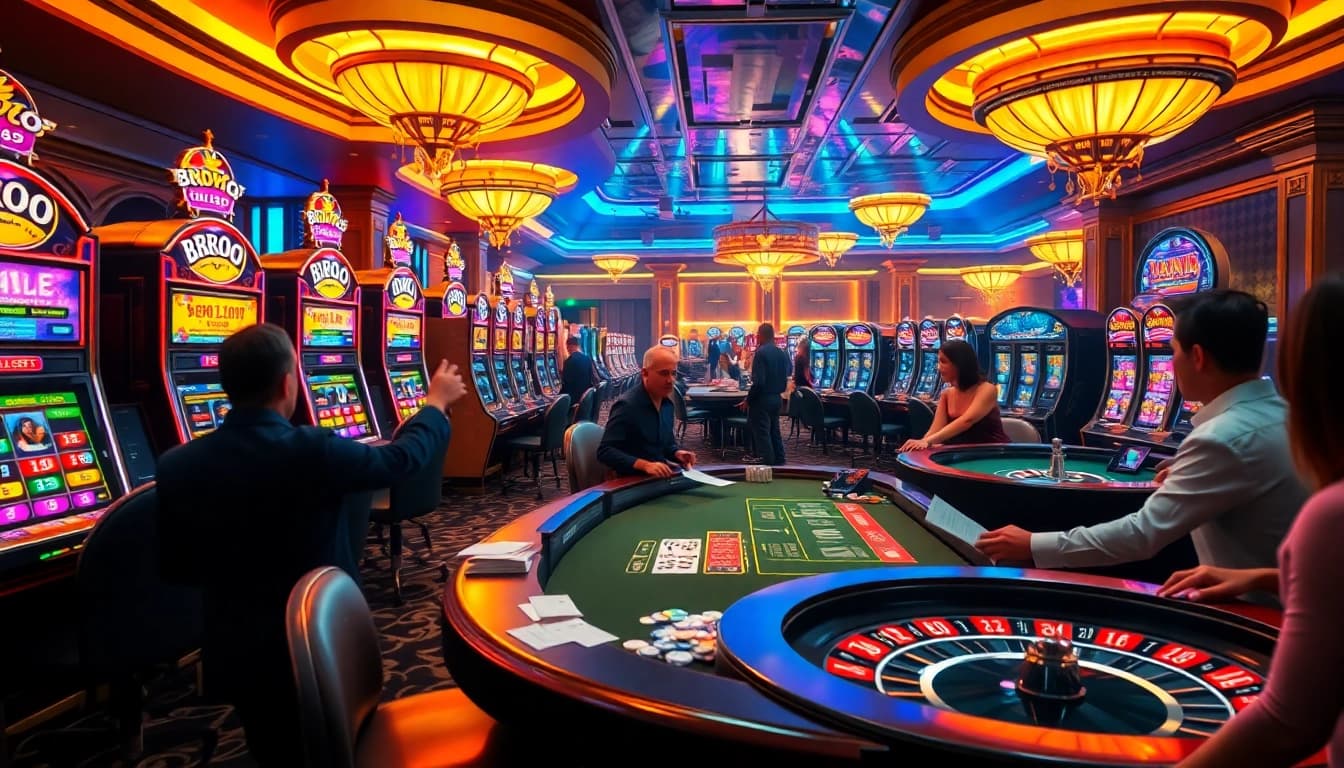 Experience the thrill of BRO138 with vibrant slot machines and exciting gaming tables.