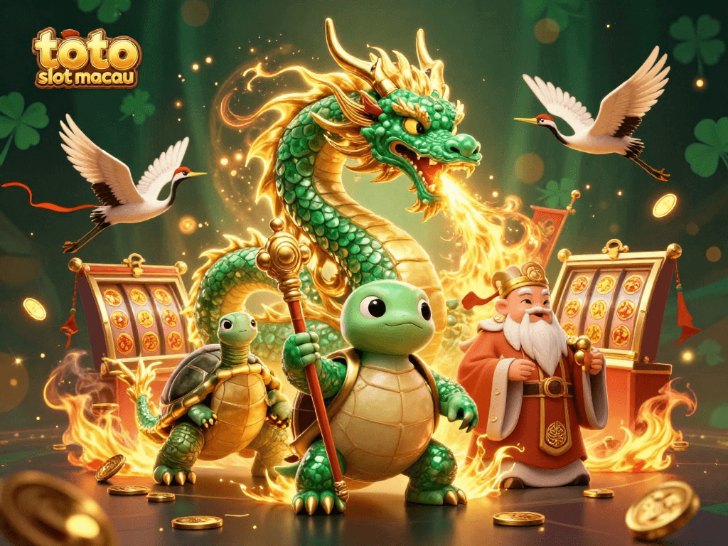 Spin the reels at toto slot macau with stunning visuals of fortune symbols and a vibrant atmosphere.