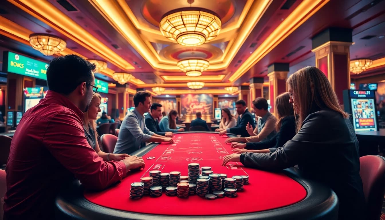 Erlebe spannende Momente bei casinospielen.de am Casino-Spieltisch mit begeisterten Spielern.