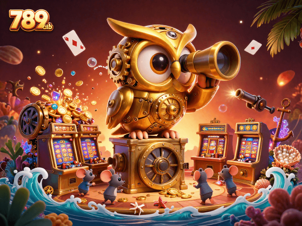 Engage with thrilling games at 789club, visualizing an exciting casino atmosphere filled with vibrant elements.