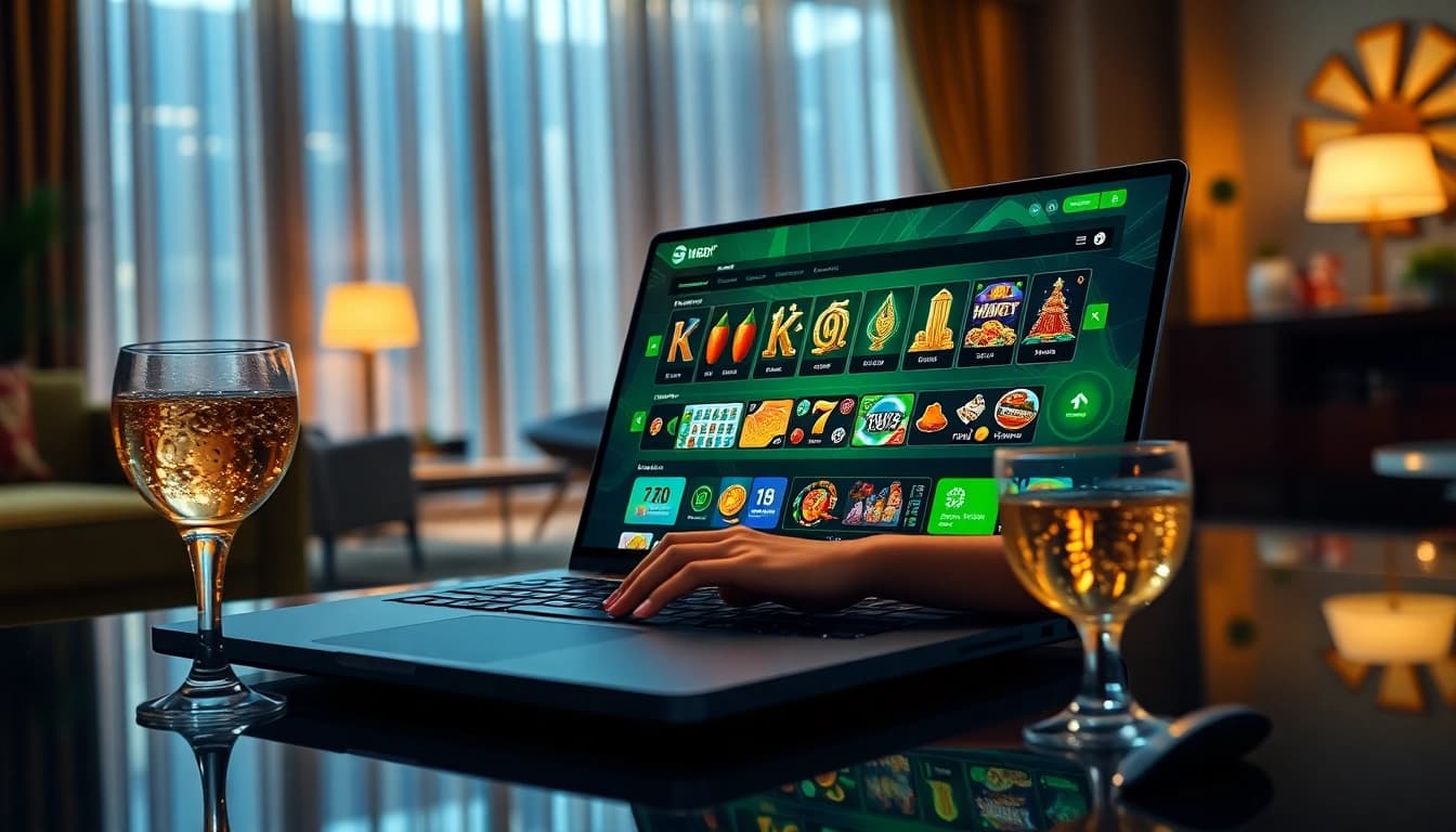 Thiên đường cờ bạc Nhatvip showcasing a vibrant online gaming experience.
