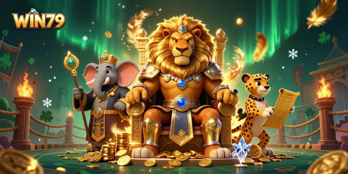 Engage with WIN79's thrilling gaming experience featuring vibrant characters and casino elements.