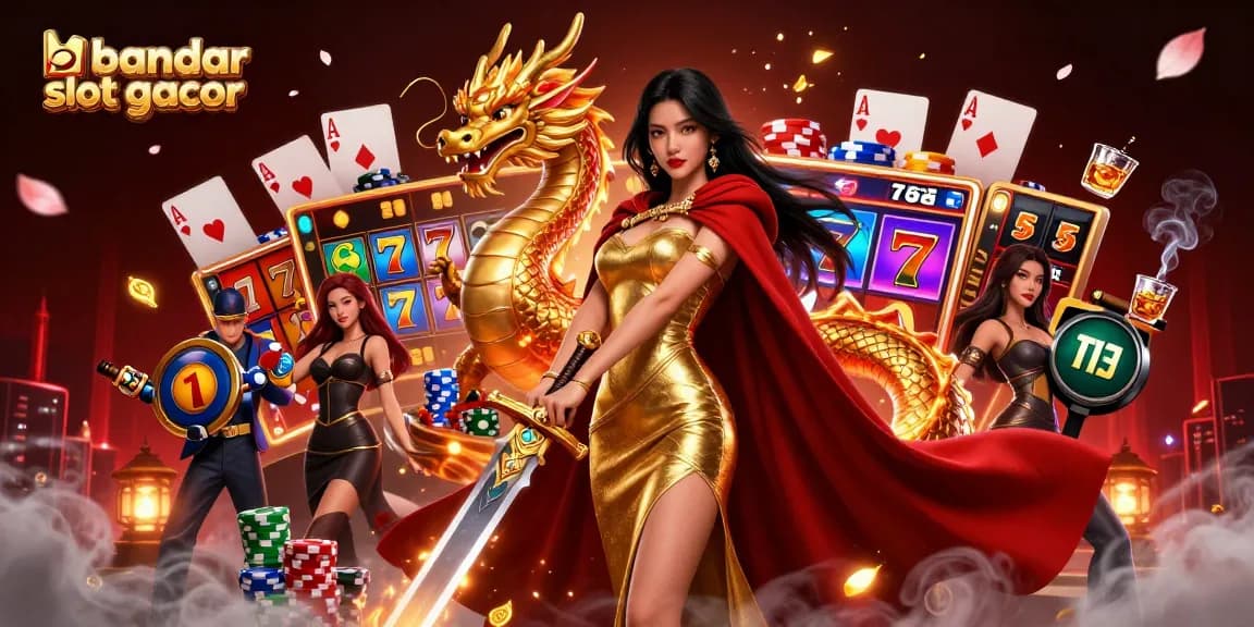 Experience thrilling gameplay at bandar slot gacor with vibrant scenes and captivating jackpot elements.
