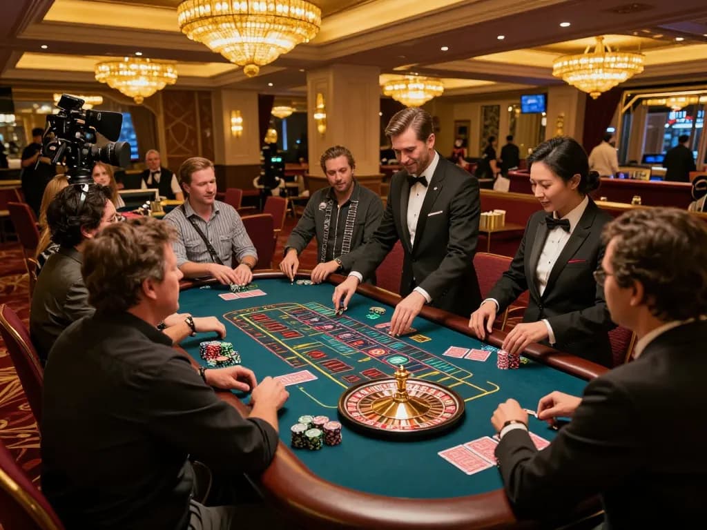 Watch players engage in thrilling roulette at the casino while exploring viral88 strategies for betting.