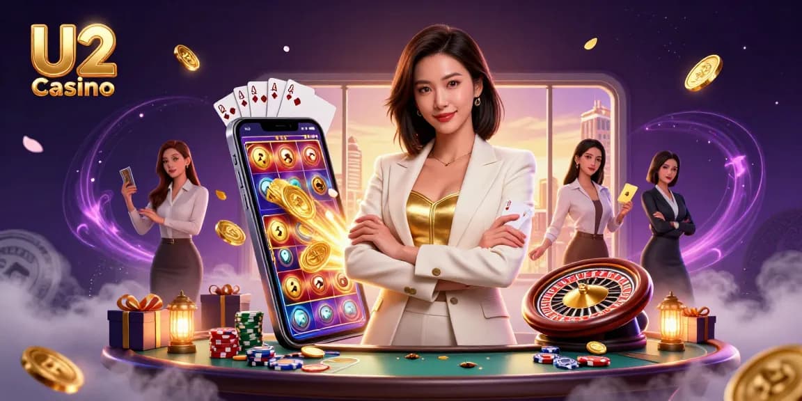 Experience thrilling gameplay at U2 Casino, featuring vibrant slot games and engaging live dealer action.
