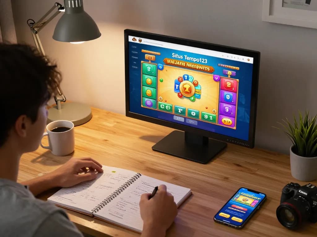 Situs Tempo123 gaming in action as player strategizes for Mahjong Ways wins.