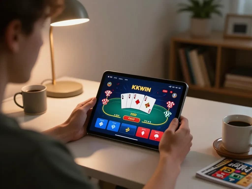 Using the KKWIN app for online gambling strategy with vibrant gameplay details