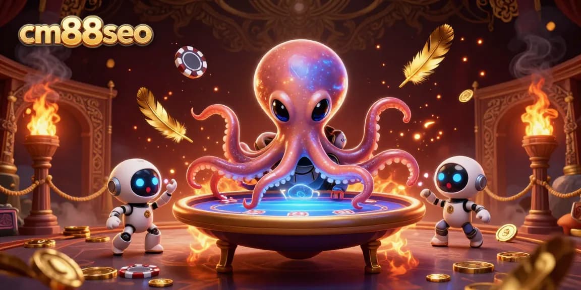 Engage in thrilling gameplay at cm88seo with a stunning holographic poker scene featuring extraterrestrial characters.
