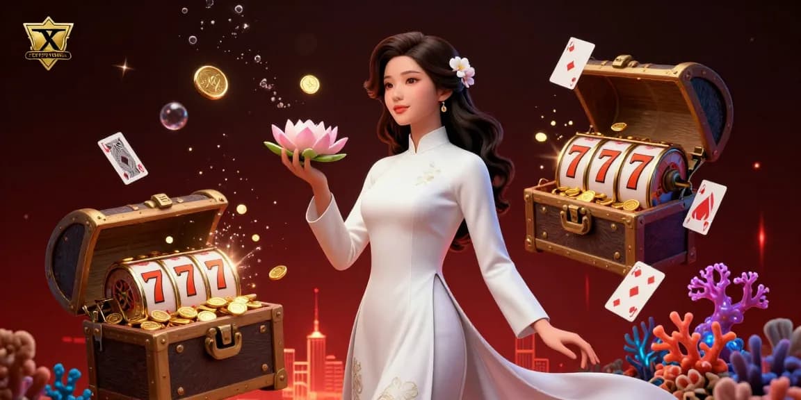 TOTOTOGEL showcases a vibrant 3D casino scene with elegant characters, slot reels, and floating playing cards.