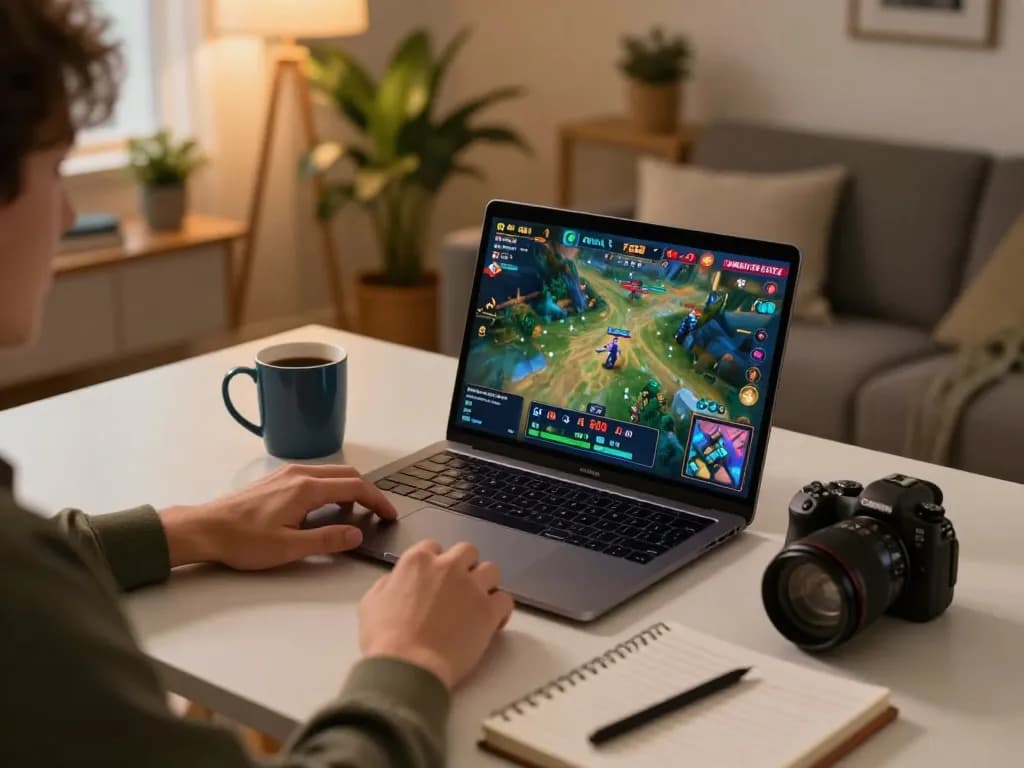 Engaging in an online FB88 gaming session at home with visible betting strategies.