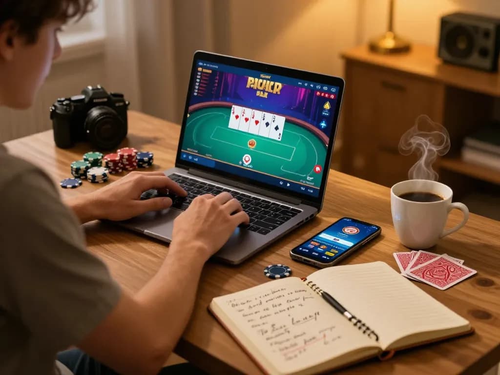 Engaging online gaming experience showcasing ligasedayu casino app with poker gameplay.