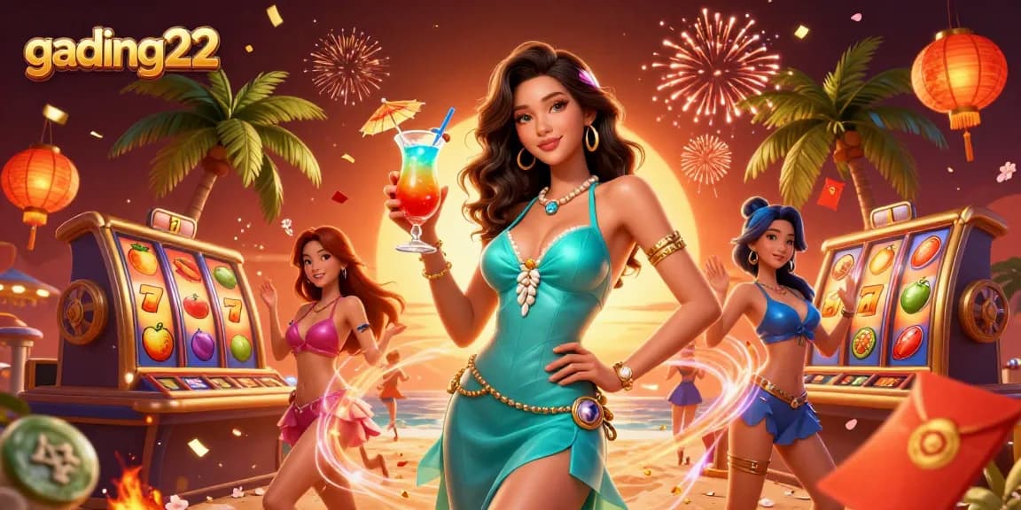 Engage with gading22 for thrilling casino experiences featuring vibrant slot reels and festive elements.