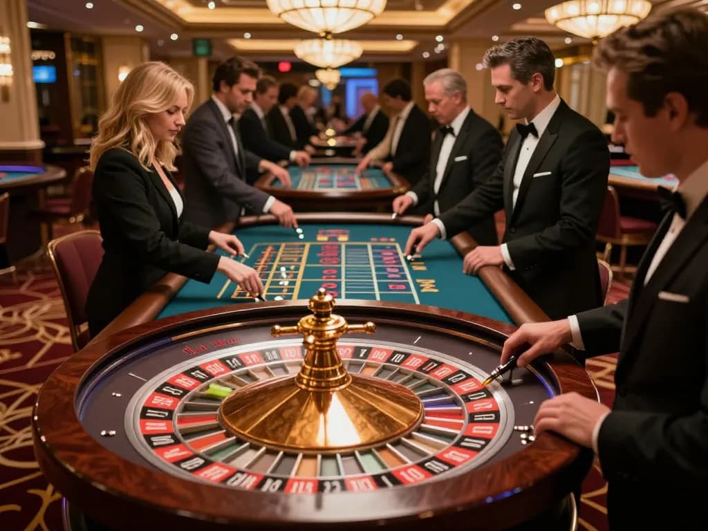 Place your bets at tr88 bet in an upscale casino atmosphere with roulette excitement.