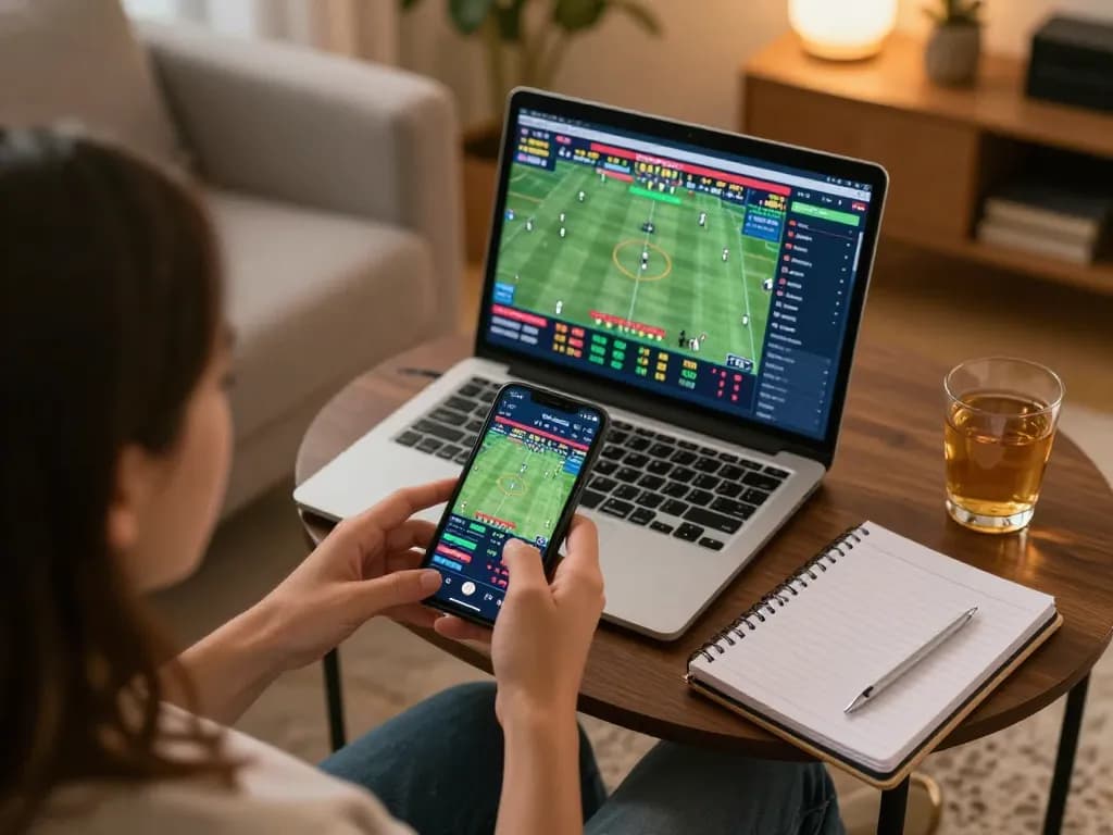 Exciting mobile sports betting action showcasing mb66 user engaging with live odds on a smartphone.