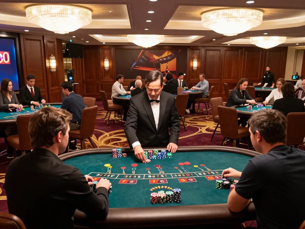 Players enjoying strategic gameplay at C168 casino with vibrant ambiance and elegant decor.
