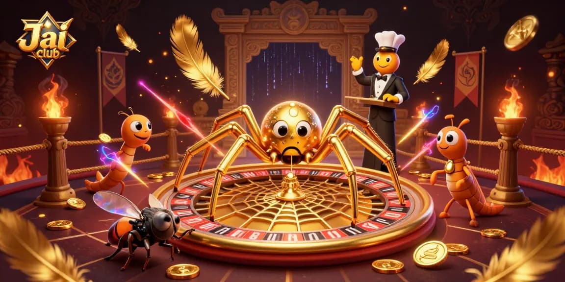 Engage in thrilling bets and jackpots at Jai club with an exciting illustration of a gaming scene.