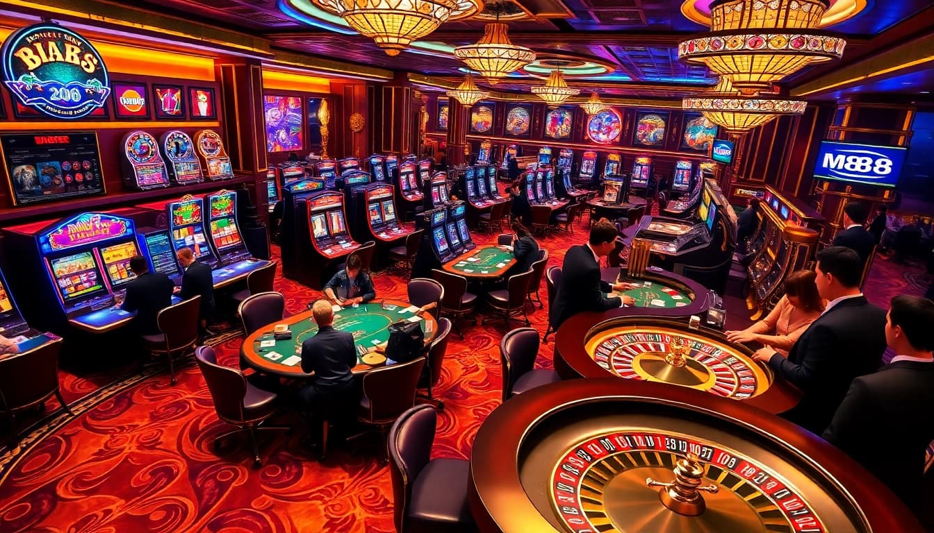 Experience thrilling gameplay at M88 with vibrant casino activities and exciting betting opportunities.