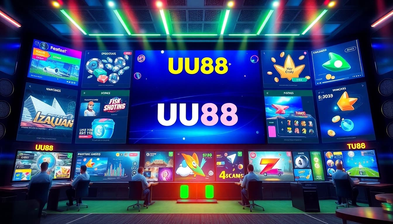 UU88 gaming platform showcasing diverse games and user engagement.