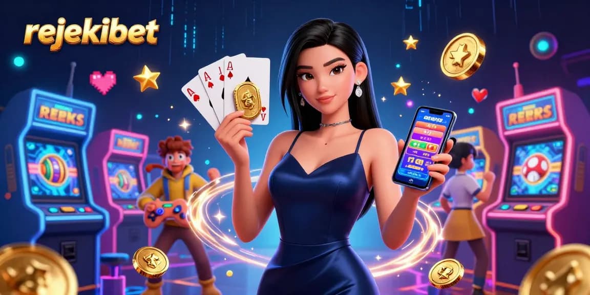 Experience fast deposits and exciting games at rejekibet with this vibrant casino illustration.