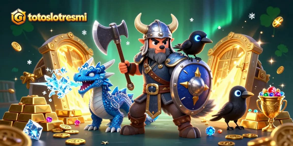 Experience thrills at totoslotresmi with a Viking wolf warrior and treasure vault bursting with gems and gold.