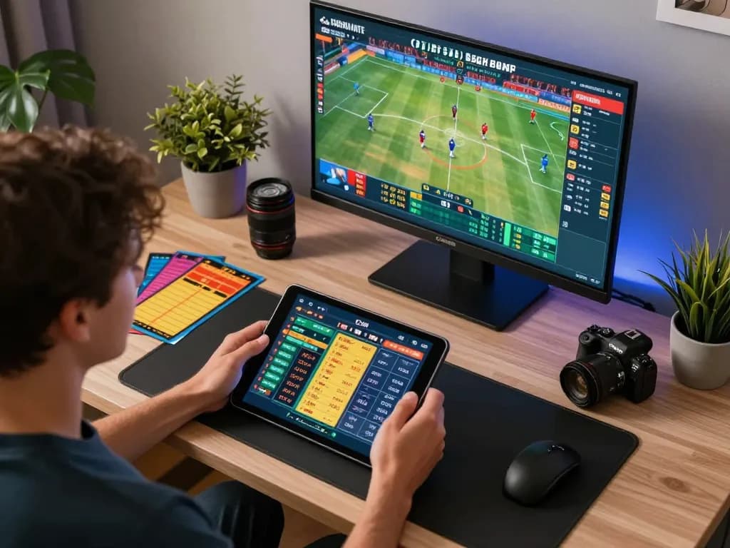 Placing bets on Jilipinas sports betting platform while analyzing live game statistics.