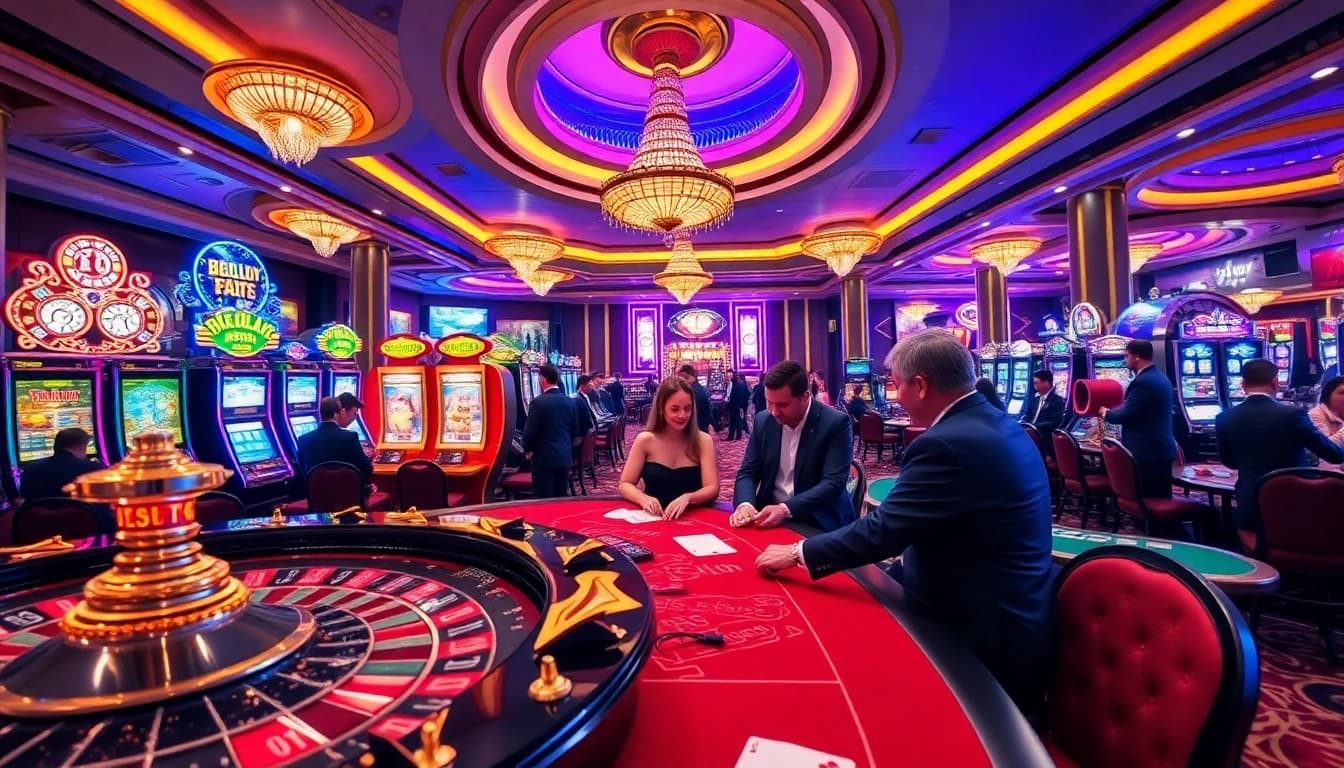 Players engaging in thrilling poker and roulette games at 789win casino, highlighting excitement and strategy.