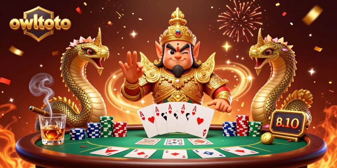 Play leveraging owltoto's vibrant online casino features with casino-themed 3D illustration.