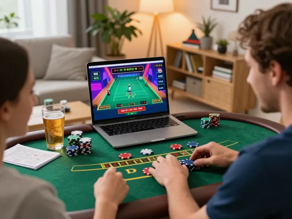 Engaging in online blackjack gameplay with casinosscope strategies for responsible gambling at home.