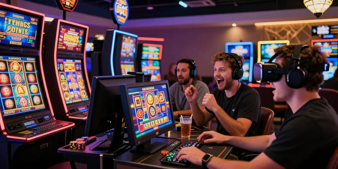 Players enjoying bonus buy slots UK in a vibrant casino atmosphere with dynamic gameplay and instant wins.