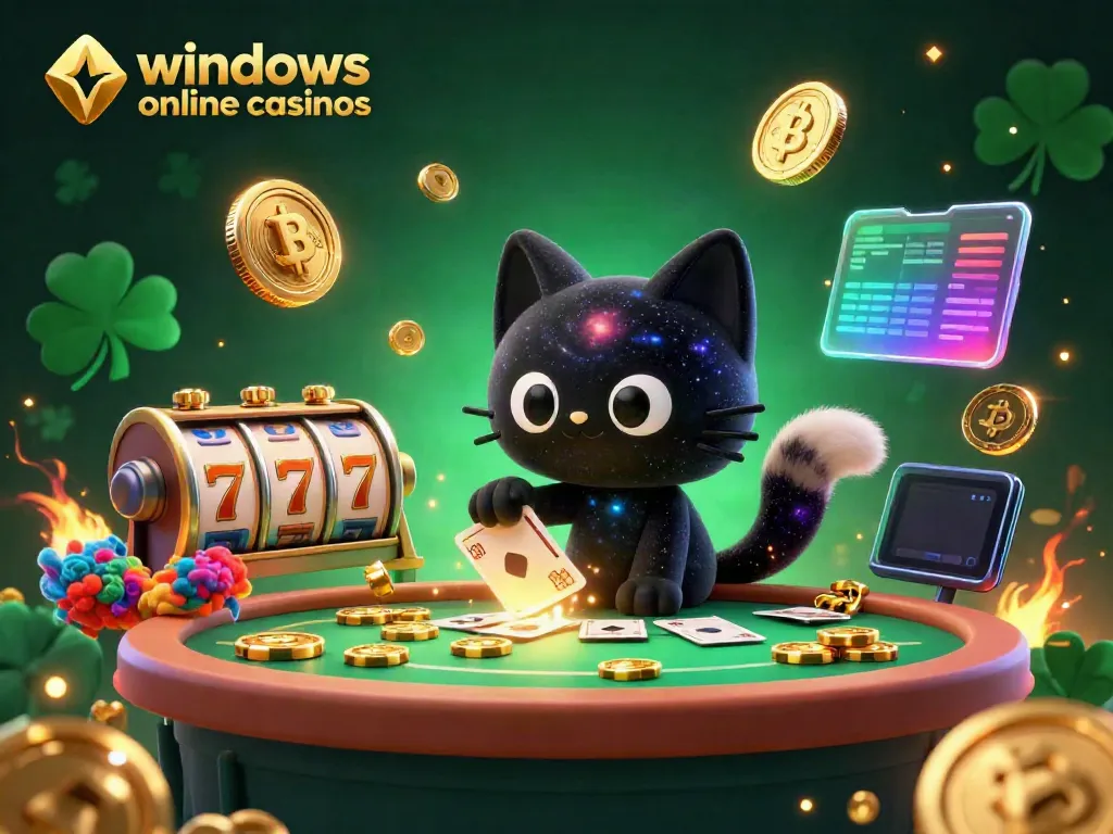 Engage with dynamic games at windows online casinos featuring vibrant cosmic characters and elements.