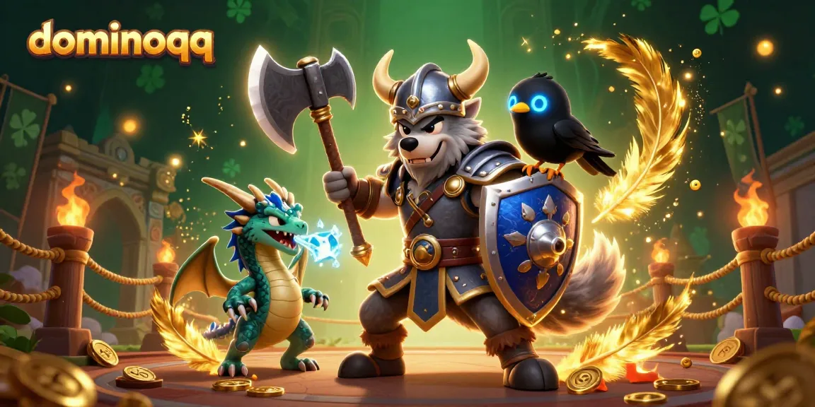 Experience the thrill of dominoqq with exciting gameplay elements in a vibrant graphic scene.