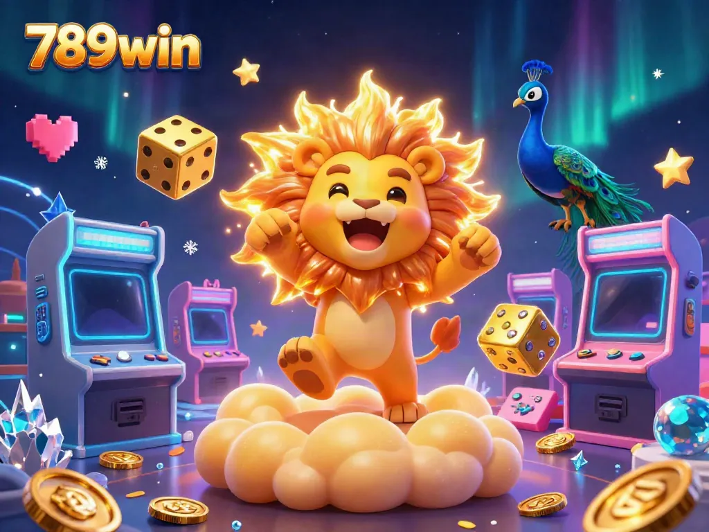 Experience thrilling wins with 789win in a captivating casino scene filled with colorful game elements.